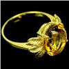 Image 2 : Natural Untreated  YELLOW CITRINE Ring