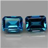 Image 1 : Natural Brazil  London Blue Topaz Pair