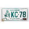 Image 1 : #670 YUKON 1981 LICENCE PLATE KC-78"THE KLONDIKE"