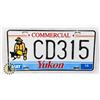 Image 1 : #678 YUKON COMMERCIAL LICENCE PLATE CD315