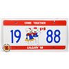 Image 1 : #697 CANADA ALBERTA CALGARY LICENCE PLATE 1988