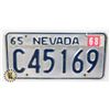 Image 1 : #717 U.S.A. NEVADA 1965 1968 LICENCE PLATE C45169