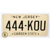 Image 1 : #721 U.S.A. NEW JERSEY LICENCE PLATE GARDEN STATE