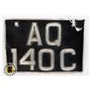 Image 1 : #744 JAPAN JAPANESE 1976 LICENCE PLATE AQ 140C