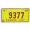 Image 1 : #751 PANAMA 1999 PANAMA TAXI CAB LICENCE PLATE