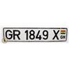 #764 GHANA AFRICA LICENCE PLATE GR 1849 X
