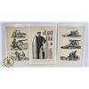 Image 1 : #485 LOT OF 3 VINTAGE GERMAN SOLDIER ARTILLERY