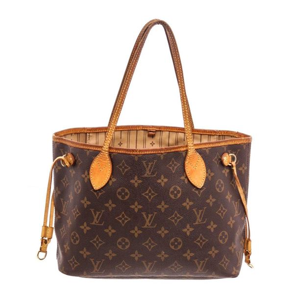 Louis Vuitton Brown Neverfull PM Tote Bag