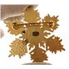 Image 3 : Chanel Gold CC Snowflake Crystal Charm