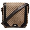 Image 1 : Gucci Beige Canvas Leather Snap Flap Messenger Bag