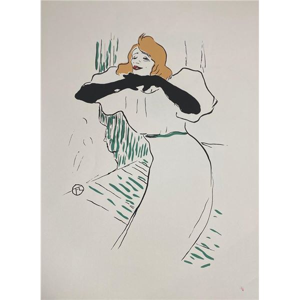 Toulouse Lautrec "Portrait d'Yvette Guilbert"