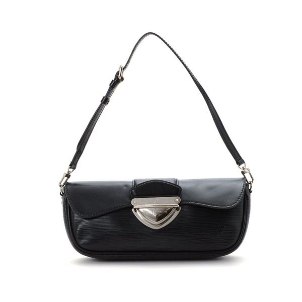 Louis Vuitton Black Epi Leather Pochette Montaigne Shoulder Bag