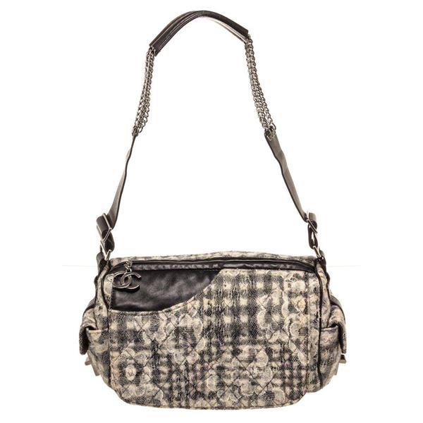 Chanel Black Lace Shoulder Bag