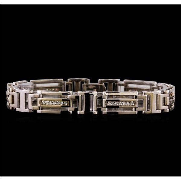 0.65 ctw Diamond Bracelet - 14KT White Gold