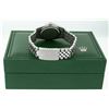Image 8 : Rolex Mens Stainless Steel Green Vignette Diamond Oyster Perpetual Datejust Wris