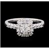 Image 2 : 0.98 ctw Diamond Ring - 14KT White Gold
