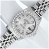 Image 2 : Rolex Ladies Stainless Steel Silver Diamond 26MM Oyster Perpetual Datejust With