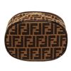 Image 4 : Fendi Brown Canvas Vanity Case Cosmetic Bag