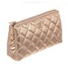 Image 2 : Chanel Pink Metallic Lambskin Pouch