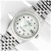 Image 3 : Rolex Mens Stainless Steel Mother Of Pearl Diamond & Ruby Datejust Wristwatch