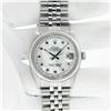 Image 4 : Rolex Mens Stainless Steel Mother Of Pearl Diamond & Ruby Datejust Wristwatch