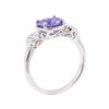Image 4 : 2.08 ctw Blue Sapphire and Diamond Ring - 14KT White Gold