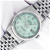 Image 2 : Rolex Mens Stainless Steel Ice Blue Diamond Oyster Perpetual 36MM Datejust Wrist