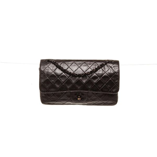 Chanel Black Lambskin Classic Single Flap Bag