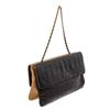 Image 3 : Chanel Beige Black Square Quilt Double Sided Flap Bag