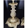 Image 4 : Pair Brass Candle Sticks Cat A