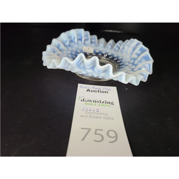 Fenton French Opal Dish c 1940's Cat A