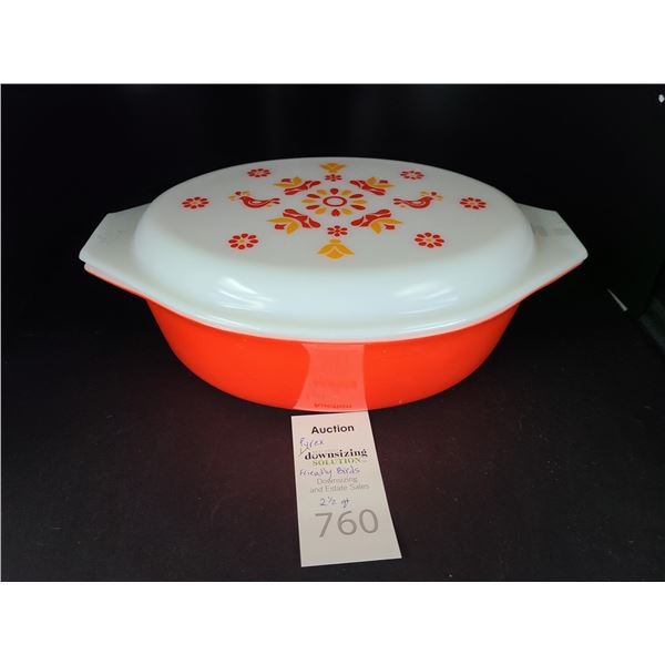 Vintage Pyrex Friendship Birds Cat A