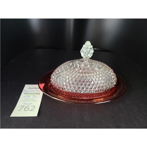 Cut Glass Dish Cat A