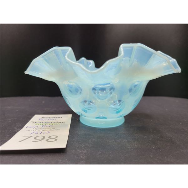 Fenton Coin Dot Glass Dish Cat A