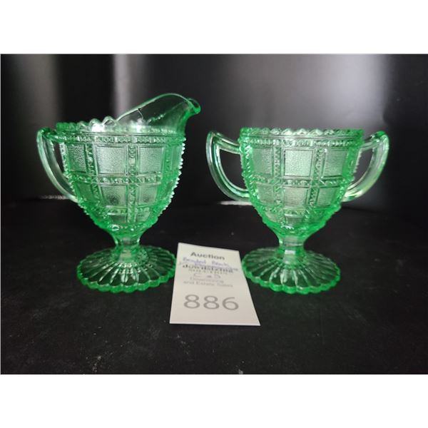 Green Depression Glass C&S Cat A
