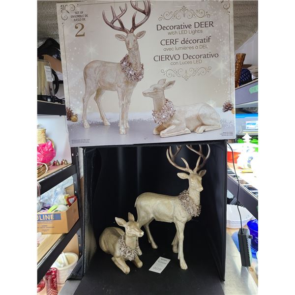 Decorative Deers with Led Lights Cat B