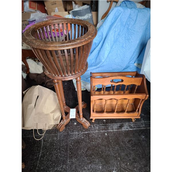 Plant Stand & magazine Rack Cat C