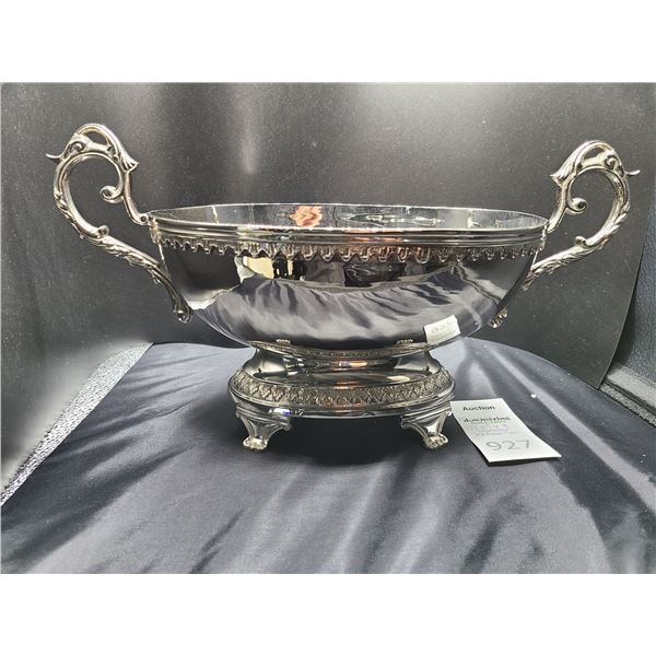 Silver Plate Double Handled Bowl Cat B