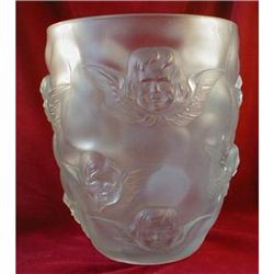 CHERUB Angel VASE Frosted GLASS Ice BUCKET - #2351260