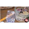 Image 8 : Dairy Collector Combo: Canadian Butter Wood Box, Milk Bottles, Cheese Box, Bottle Pogs, (Butter Box 
