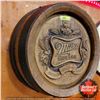 Image 2 : "Miller High Life - Quality Beer" Round Composite Barrel End Décor Sign (6-1/4"D x 18-1/4"Dia)