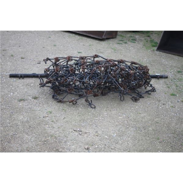 New and Unused 7' chain harrows with pole