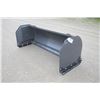 Image 1 : New and Unused 7' skid steer mount snow pusher