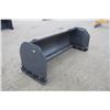 Image 2 : New and Unused 7' skid steer mount snow pusher