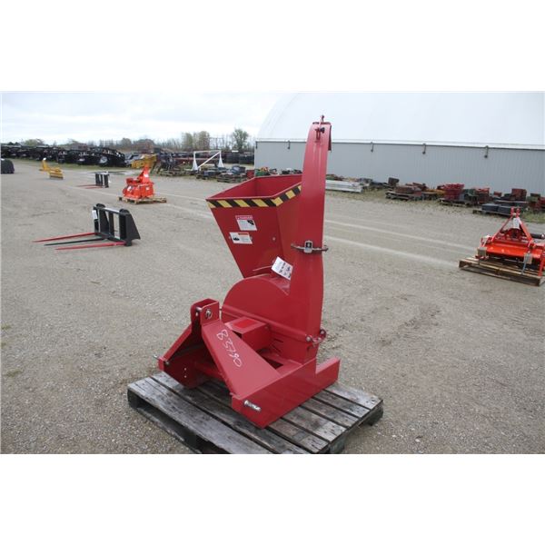 New and Unused 4" 3pth wood chipper