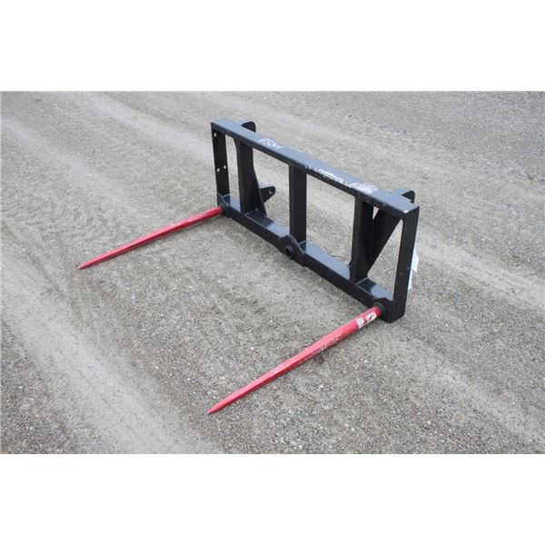 New and Unused two prong bale spear, Euro mount