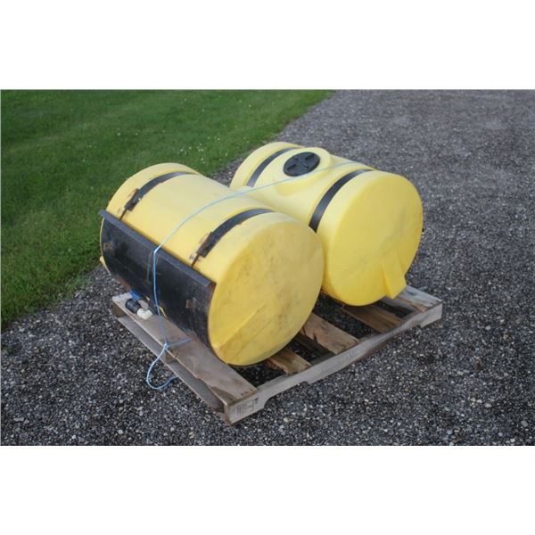 2- 60 gallon poly liquid fertalizer tanks to fit planter