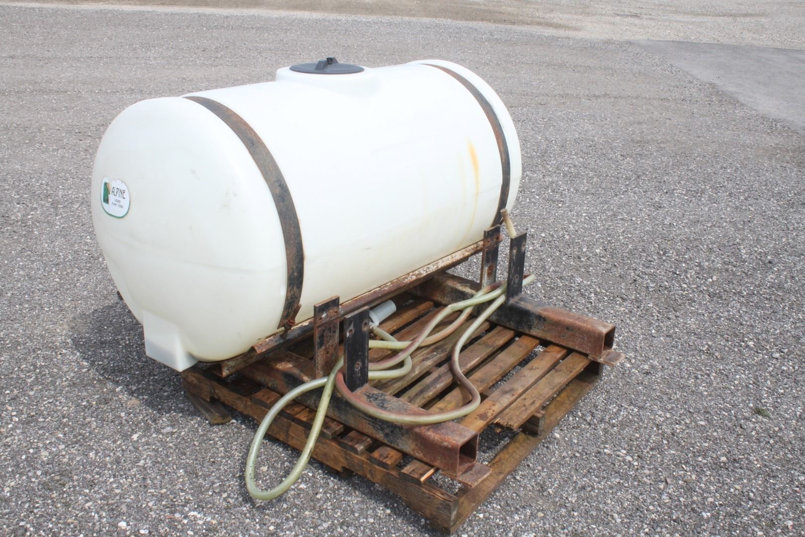 200 litre poly liquid fertilizer tank with Hypro pump and manifolds