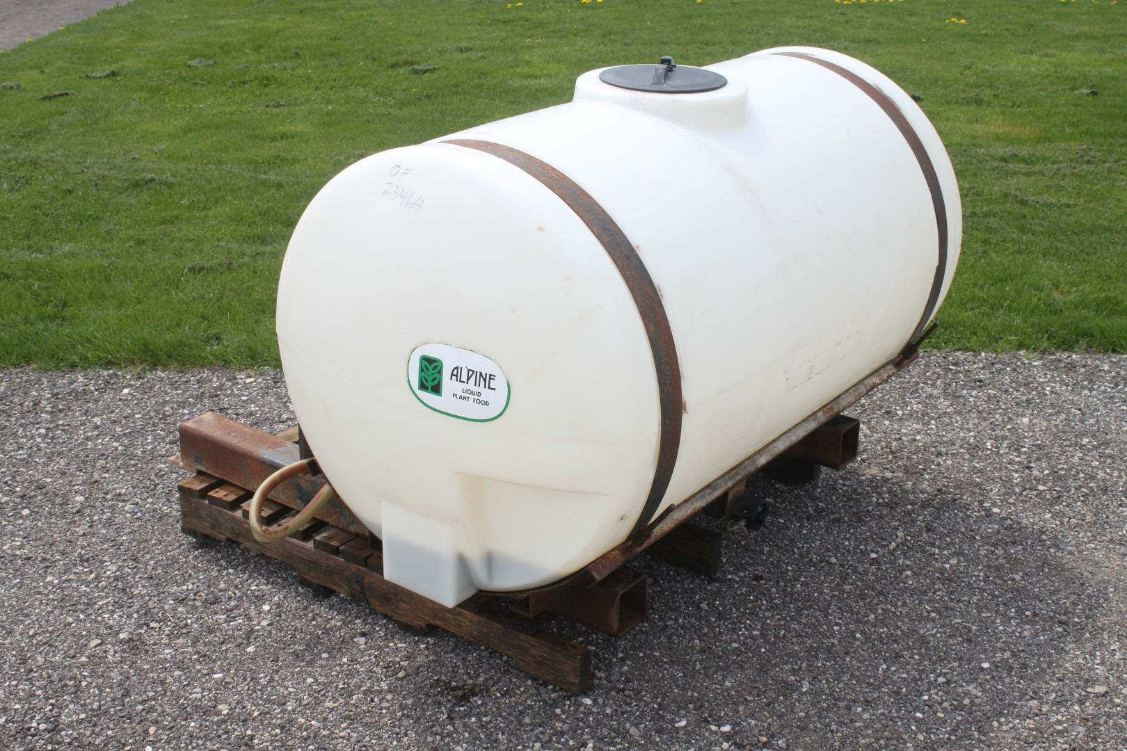 200 litre poly liquid fertilizer tank with Hypro pump and manifolds