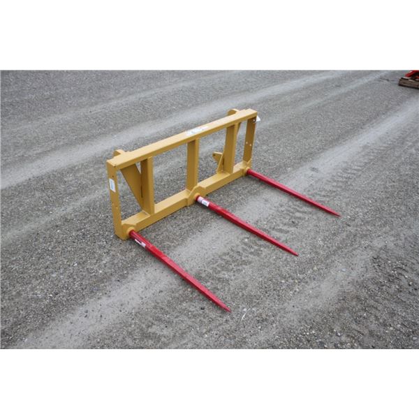 New and Unused three prong bale spear, euro mount